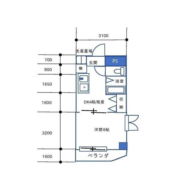ランドビル本陣（901） 間取り図画像
