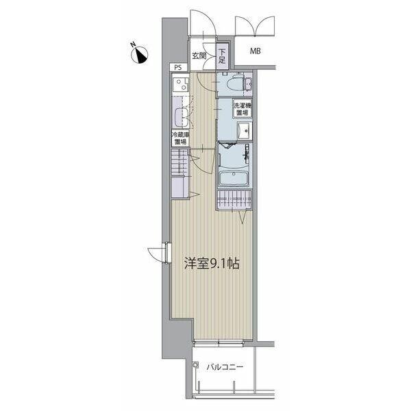 パルティール名西（401） 間取り図画像