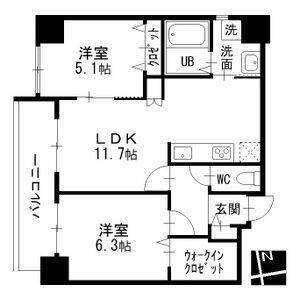 プライムコート（605） 間取り図画像