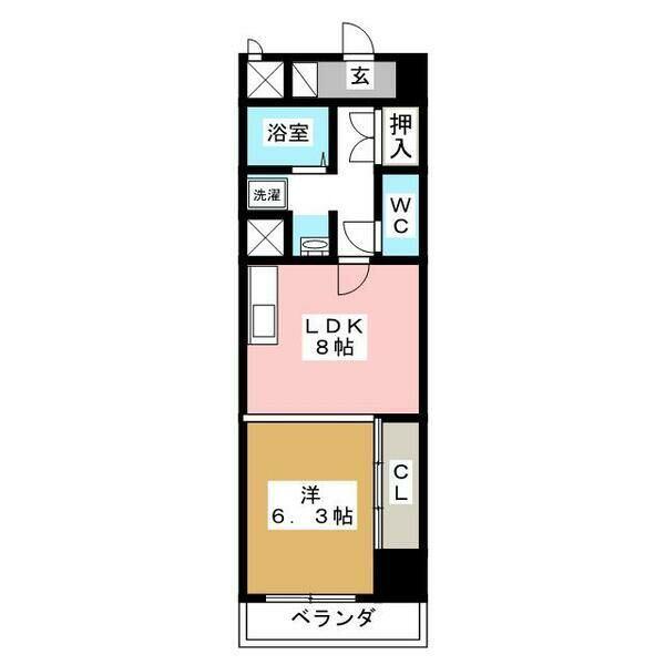 グレイス2000（401） 間取り図画像