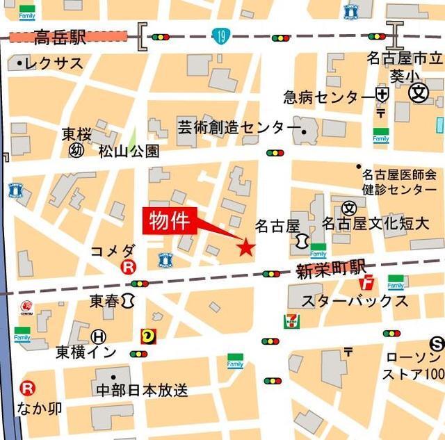 ＧＲＡＮＤ　ＥＳＰＯＩＲ　東桜（1003） 地形図・案内図