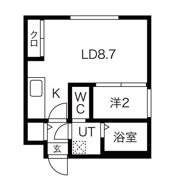グリシーヌ南5条（503） 間取り図画像