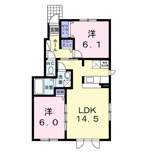 ベルブランⅠ（101） 間取り図画像