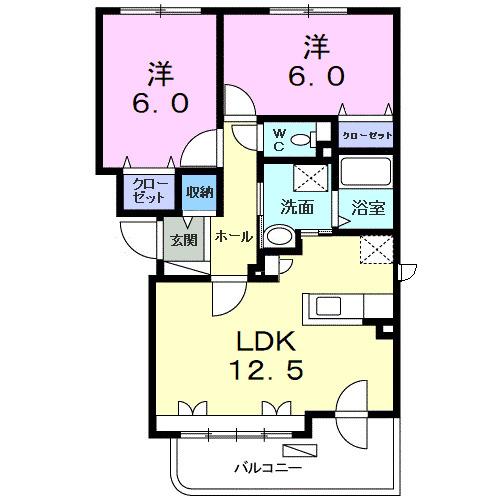 リュミエール　ソレール（104） 間取り図画像