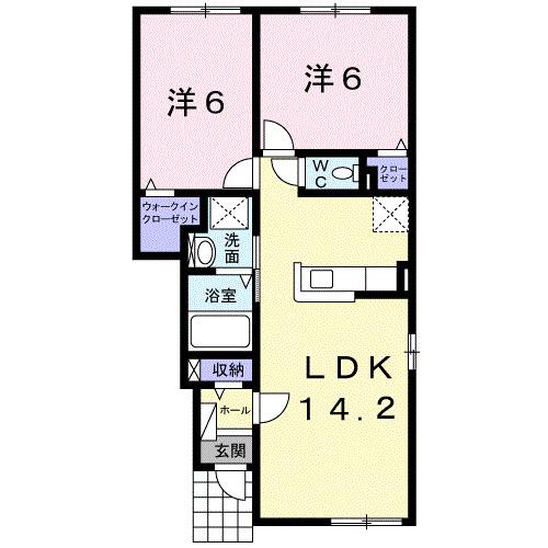 ルーマ　フォンテ　Ａ（102） 間取り図画像