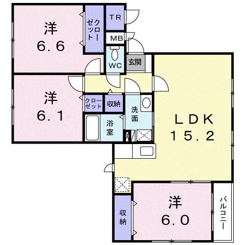 アマールファミーリア（201） 間取り図画像