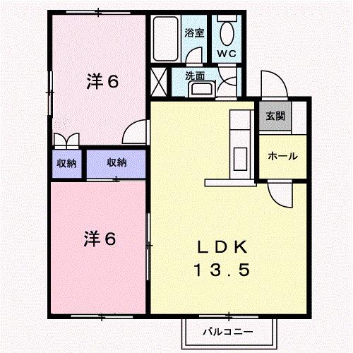 クレストール高柳（104） 間取り図画像