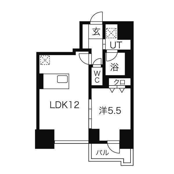 マストライフ南４条（405） 間取り図画像