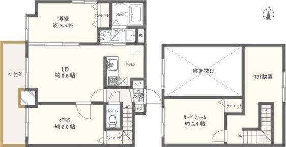  間取り図写真