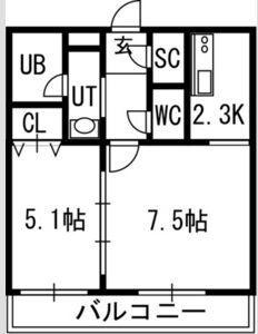S-FORT豊平三条 間取り図画像
