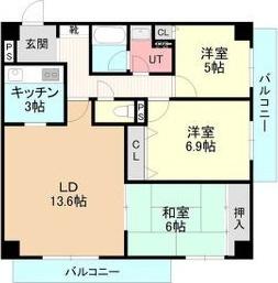 デラシオン協和Ⅲ 間取り図画像