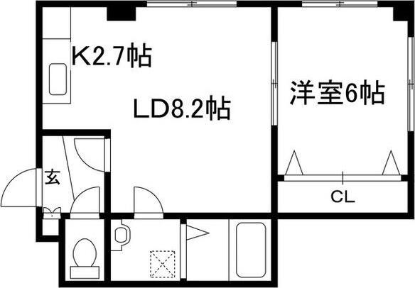 パルコートDEN月寒中央 間取り図画像