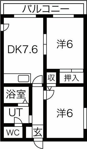 アムール南郷 間取り図画像