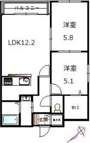 ベルクレール琴似 間取り図画像