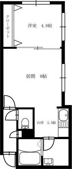 エスパシオ八軒 間取り図画像