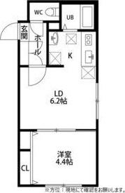 フラット南平岸 間取り図画像