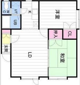 百合が原アベニューB棟 間取り図画像