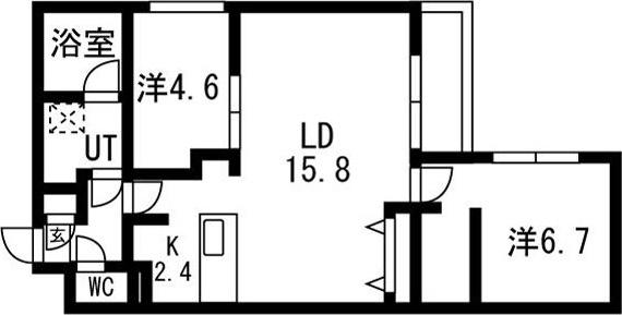 オリヴィオ南15西8(ALLIVIO南15西8) 間取り図画像