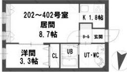 グランメール北11条 間取り図画像