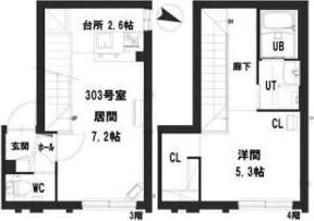 グランメールRA・N23 間取り図画像