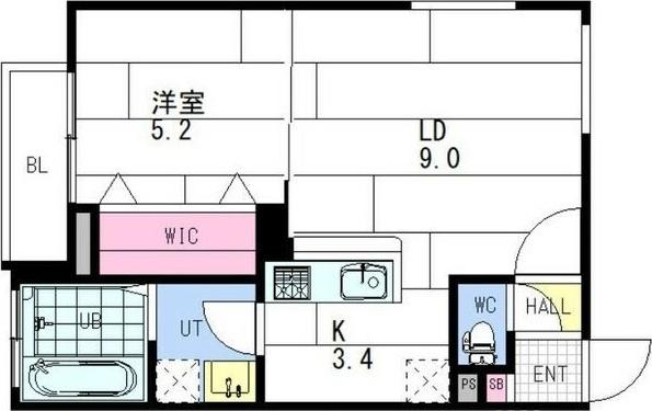 ange-sentier(アンジュ・サンティエ) 間取り図画像
