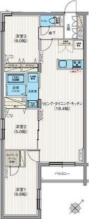 エフュート東札幌 間取り図画像