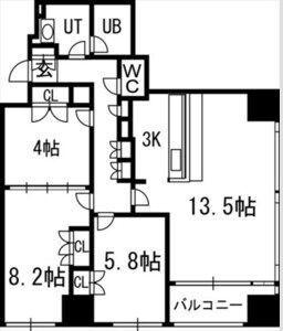 グランカーサ裏参道 間取り図画像