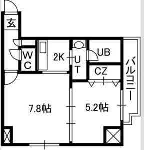 ISグランデ札幌 間取り図画像