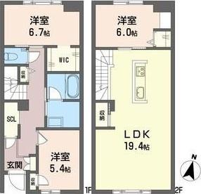 Shamaison W 間取り図画像