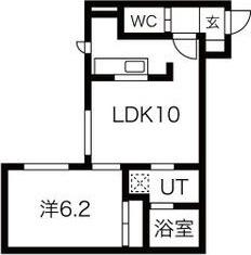 グローリア南10条 間取り図画像