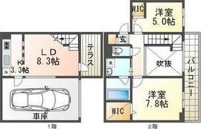 ピオネロ山鼻 間取り図画像