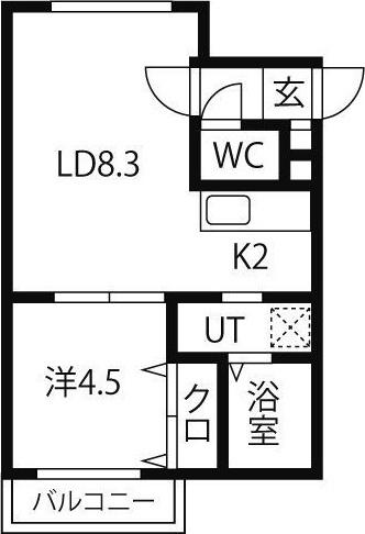 ルジュール琴似 間取り図画像