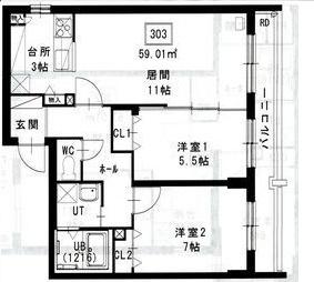 ラディア山鼻 間取り図画像