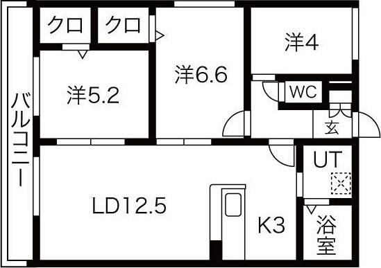 A2麻生(エーツーアサブ) 間取り図画像
