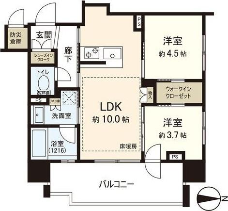 クリオ札幌グランクラス 間取り図画像