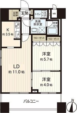 パークアクシス札幌植物園前 間取り図画像