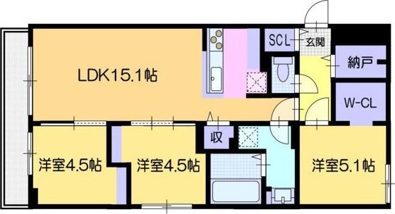 DPレジデンス南円山 間取り図画像
