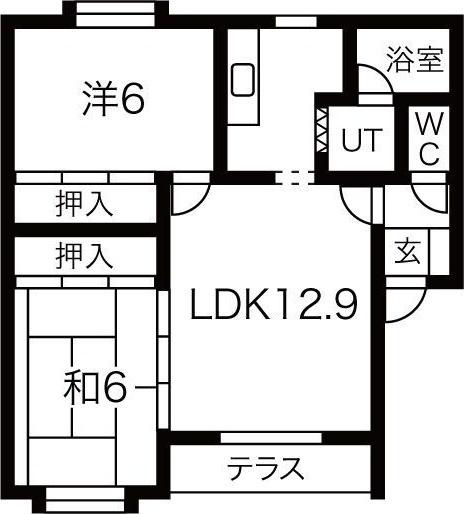 ステラ東雁来 間取り図画像