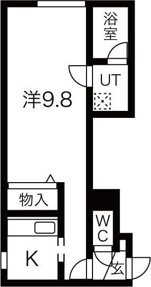 LEE SPACE新道東III 間取り図画像