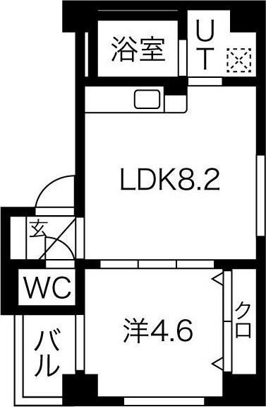 クラッセ北大前III 間取り図画像