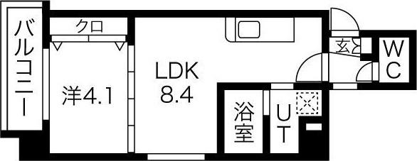 クラッセ北大前III 間取り図画像