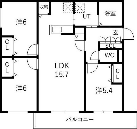 ZABO HILLS MIKAHO 間取り図画像