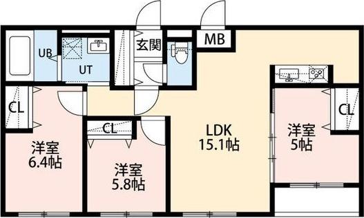 FRANZ TSUKISAMU KOEN 間取り図画像