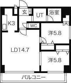 ハイムエルデZW 間取り図画像