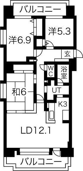 サンタの館裏参道 間取り図画像