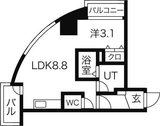 レジデンスタワー札幌 間取り図画像