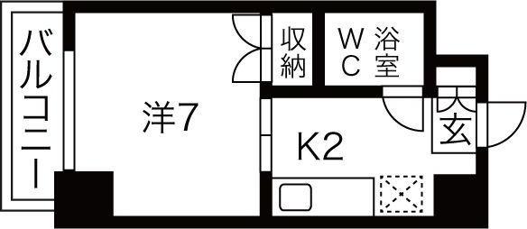 スタジオシティ 間取り図画像