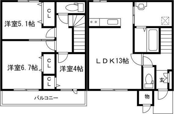 ROGA月寒東 間取り図画像