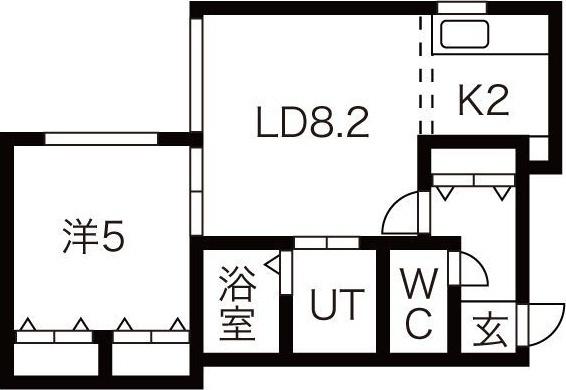 キャステル南郷 間取り図画像