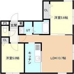 サンライン南12条 間取り図画像